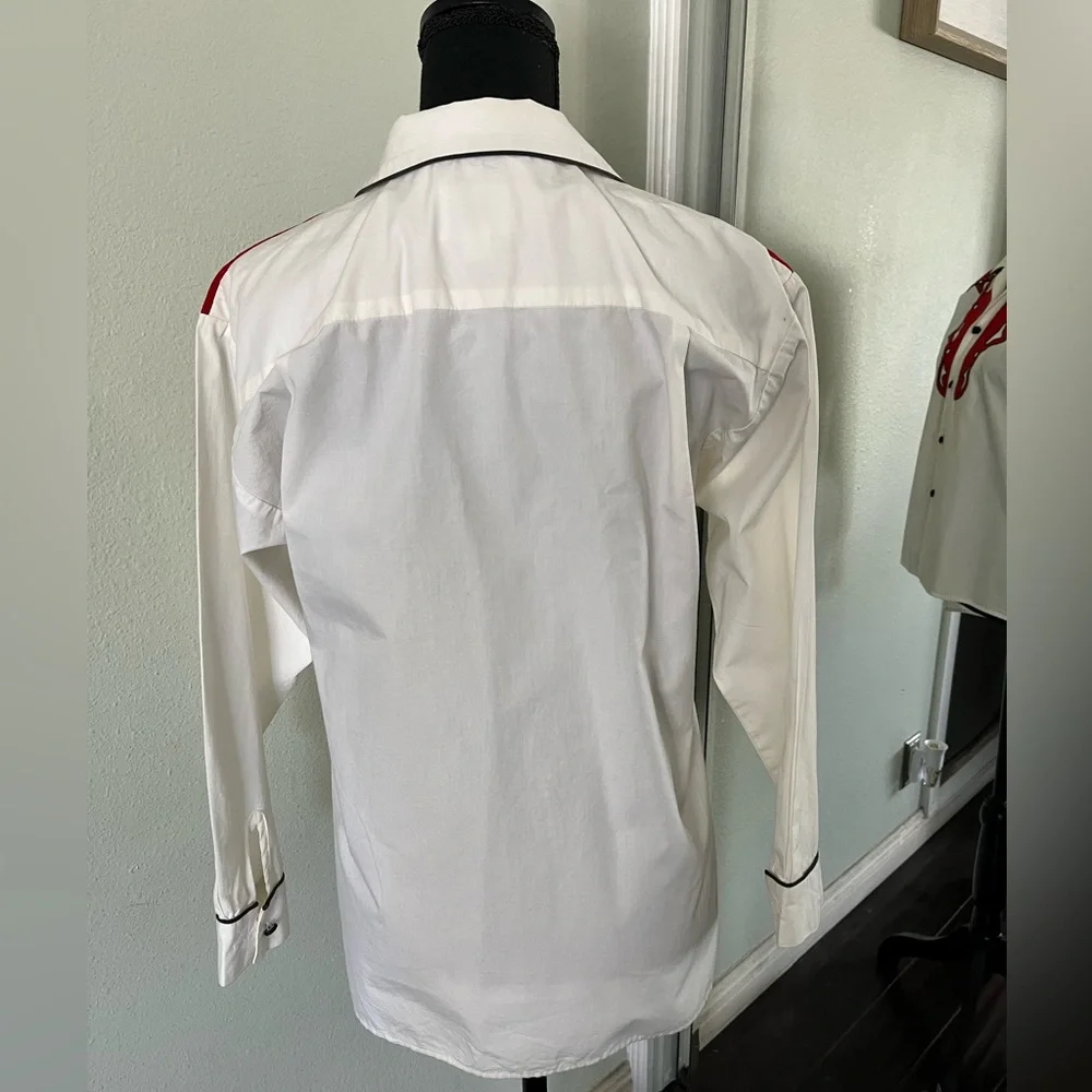 Hairston And Roberson Vintage Western Pattern Button Down Shirt Size Med… - Picture 3 of 10